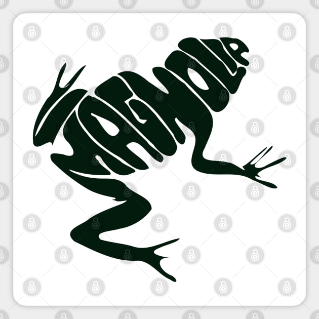 Magnolia Frog Magnet by Solenoid Apparel